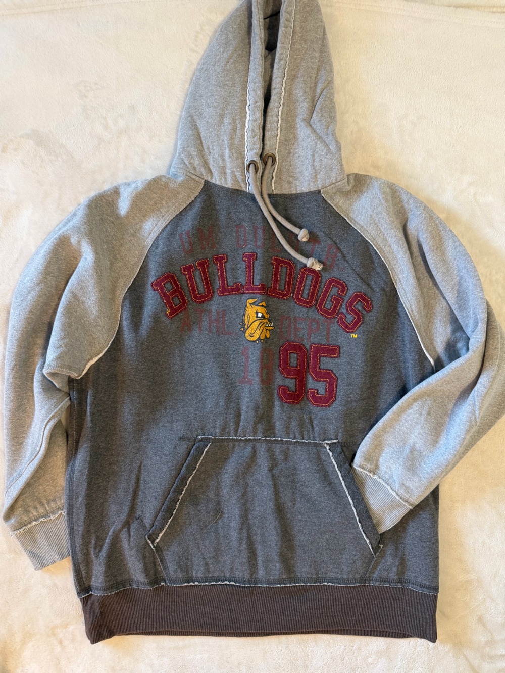 J. America Gray UMD Bulldogs Hoodie